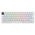 Produktbild: Logitech G PRO X 60 LIGHTSPEED kabellose Gaming-Tastatur, ultra-kompakte mechanische 60%-TKL-Tastatur, LIGHTSYNC RGB, Doubleshot-PBT-Tastenkappen, optische taktile, Windows PC, QWERTZ DE - Weiß