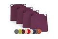 Produktbild: sunnypillow Stuhlkissen 4er Set Kissen Maße: 42 (vorne), 35 (hinten) x 40 x 5 cm