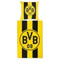 Produktbild: Dortmund Borussia BVB Bettwäsche Blockstreifen 135 x 200 cm