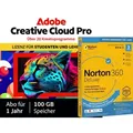 Produktbild: Adobe Creative Cloud Pro Bildungsversion – 1 Jahr + Norton Bonus