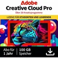 Produktbild: Adobe Creative Cloud Pro, Student & Teacher, Download, 1 Jahr