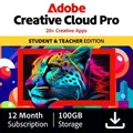 Produktbild: Adobe Creative Cloud Pro für Schülerinnen und Schüler, Studierende, Azubis und Lehrende 1 Jahr - Digital