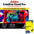 Produktbild: Adobe Creative Cloud Pro STE | 1 Jahr | 100GB | PC/Mac inkl. Norton 360 Deluxe | 12 Monate | 5 Geräte