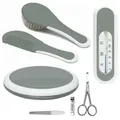 Produktbild: Bebe Jou Babygeschenkset Breeze Green, Grün, Kunststoff, 3-teilig, 22.1x22.1x5 cm, Pflegen, Babypflege