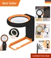 Produktbild: Dimmbare Leselupe mit Ständer und 3 Lichtmodi, ideal für Senioren und Feinheiten