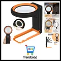 Produktbild: Lupe mit Licht und Ständer, Leselupe mit 18 LEDs und 3 Lichtmodi, Echte Glasl...