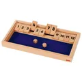 Produktbild: Würfelspiel Shut the box Natur/blau spielend rechnen lernen 56651 Goki