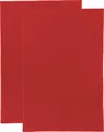 Produktbild: Erwin Müller Reinigungstuch, Putztuch, Multifunktionstuch 2er-Pack rot Größe 50x70 cm - saugstark, zum Putzen oder Staubwischen, robust und langlebig, mit Frottierseite