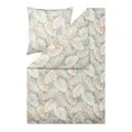 Produktbild: ESTELLA Bettwäsche 135x200 und 80x80, Rabea Tropenblatt, Interlock Jersey, bügelfrei, Ganzjahresbettwäsche aus Baumwolle, pflegeleicht mit Reißverschluss