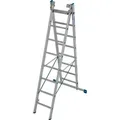 Produktbild: Krause Aluminium-Mehrzweckleiter STABILO mit Treppenfunktion 6,05 m Viel-/ Mehrzweckleiter