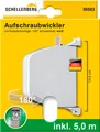Produktbild: SCHELLENBERG Aufputz-Gurtwickler Aufschraubwickler für das Rollladensystem Mini, Gurtbreite 14 mm, Set, 1-tlg., schwenkbar, mit vormontiertem Rollladengurtband, braun oder weiß