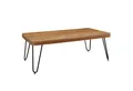 Produktbild: Wohnling Couchtisch WL1.512 Design BAGLI Massivholz Akazie Wohnzimmertisch 115 x 60 x 4 (Akazie Massivholz 115x60x40 cm Rechteckig Modern), Sofatisch Kaffeetisch, Großer Wohnzimmertisch