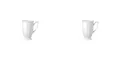 Produktbild: 2 x Schokobecher - Rosenthal Maria Weiss - 10430-800001-14580