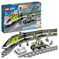 Produktbild: LEGO City Trains - Personen-Schnellzug -Ferngesteuertem Zug mit funktionierenden Scheinwerfern, 2 Waggons, 24 Gleisstücken & 6 Minifiguren – Geschenk für Jungen & Mädchen ab 7 Jahren - 60337