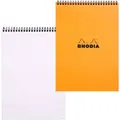 Produktbild: Rhodia Notizblock 18500C, kariert, A4, 80 g/m², 80 Blatt, mit Doppelspirale, orange