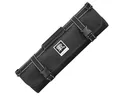 Produktbild: zayiko Messertasche Kochmesserrolle | aus 600D Polyester | mit 13 Fächern für 12 Messer (bis 25 cm) & 1 Schere, Schultergurt & Klingenschutz | für Transport & Aufbewahrung | in Schwarz