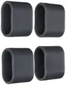 Produktbild: greemotion Fußkappen für Klappsessel Toulouse grau, 4-tlg., Ersatzkappen aus hochwertigem Kunststoff, gegen Verrutschen und Verkratzen, Artikelmaße ca. 40mm x 20mm x 35mm, Schwarz