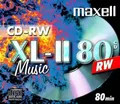 Produktbild: 100 Maxell Rohlinge CD-RW Audio 80 Minuten Musik Jewelcase