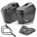 Produktbild: GIVI E22N Seitenkoffer mit Rahmen für BMW F800GS 2008-2011 Schwarz 22L