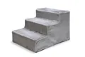 Produktbild: Karlie Easy Step Hundetreppe Plüsch/Holz hellgrau 60 x 45 x 40 cm