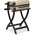 Produktbild: Relaxdays Kofferständer, klappbar, Gepäckständer mit Wandschutz, HxBxT: 75x60x41 cm, Kofferablage, Hotel, Holz, schwarz