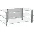 Produktbild: Mid.you Phonotisch, Klar, Silber, Metall, Glas, rechteckig, 110x45x42 cm, Kabelkanal, Kinder- & Jugendzimmer, Jugendmöbel, Phonomöbel