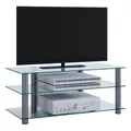 Produktbild: VCM my media TV-Rack Zumbo silber, klarglas