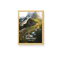 Produktbild: KHG Premium-Bilderrahmen 18x24 cm Gold, stabile Glasfront & Kunststoff-Rahmen für Fotos, Poster, Zertifikate & Collagen