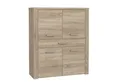 Produktbild: Newroom Highboard Sonoma Eiche 116 cm, Highboard Sonoma Eiche Modern Kommode Sideboard Wohnzimmer