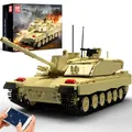 Produktbild: Mould King 20037 RC Panzer Bausteine Modell, 1129 Teile Militär Panzer Klemmbausteine Technik mit Sound, APP und Ferngesteuert Bauklötze Bausatz Spielzeug für Erwachsene