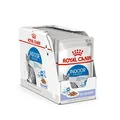 Produktbild: Royal Canin Indoor Sterilised in Gelee | 12 x 85 g | Alleinfuttermittel für ausgewachsene Katzen die im Haus Leben | Für sterilisierte Katzen | Häppchen in Gelee