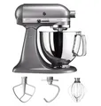 Produktbild: ✅ KitchenAid 5KSM125ECU Artisan Küchenmaschine Kontur-Silber 4,8L NEU & OVP ✅