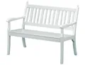 Produktbild: Gartenbank 2-Sitzer Hohenzollern weiß 115cm Kunststoff wetterfest