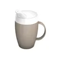 Produktbild: Ornamin Schnabelbecher Becher mit Trink-Trick mit Schnabelaufsatz/Trinkaufsatz, 2-tlg., Kunststoff, Trinkhilfe l Alltagshilfe l BPA-frei l Made in Germany