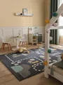 Produktbild: benuta Kinderteppich Juno, rechteckig, Höhe: 6 mm, Kunstfaser, Berber, Ethno-Style, Wohnzimmer