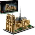Produktbild: LEGO Architecture Notre-Dame de Paris, Sammlerstück für Erwachsene, Souvenir aus Frankreich, Geschenk für Globetrotter und alle Geschichts- und ... - Braun