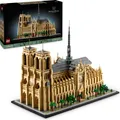 Produktbild: LEGO Architecture Notre-Dame de Paris, Sammlerstück für Erwachsene, Souvenir aus Frankreich, Geschenk für Globetrotter und alle Geschichts- und Kunstbegeisterten, architektonische Modellbausätze 21061
