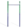 Produktbild: ZERRO Reckstange Outdoor Turnreck bis 150kg belastbar, Höhenverstellbar Einzelne Turnstange Outdoor, grün-blau