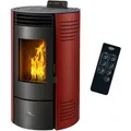 Produktbild: Sannover Pelletofen Azora 11,6 kW Bordeaux