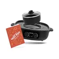 Produktbild: REISHUNGER Elektrischer Hot Pot mit Grillfunktion – für 2-4 Personen – 2 Liter Füllvolumen – Hot Pot mit Deckel – für Korean BBQ