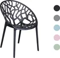 Produktbild: Stapelstuhl Bilby Gartenstuhl Bistrostuhl Kunststoffstuhl Schwarz