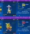 Produktbild: NON Shiny Keilflamme + Furienblitz | Pokemon Karmesin / Purpur / Scarlet