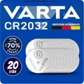 Produktbild: 20 x VARTA CR2032 Lithium Knopfzelle 3V 2032 Industriezelle NEU + MHD bis 2034 +