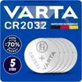Produktbild: 5x Varta 2032 CR2032 BR 2032 Knopfzellen Batterien 5 Stück NEU   aus 2025