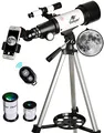 Produktbild: Gskyer Teleskop, 70 mm Öffnung 400 AZ-Mount Astronomisches Refraktions für Kinder und Anfänger- Reiseteleskop Erwachsene, D-70400