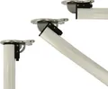Produktbild: Abklappbares Tischbein 710mm Weiß d:50mm Möbelfuß Tischfuß aus Metall