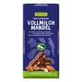 Produktbild: RAPUNZEL Vollmilch Schokolade mit ganzen Mandeln HIH - 200g (1 x 200 g) - Bio