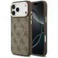 Produktbild: CG MOBILE Guess 4G PU Classic Logo kompatibel mit MagSafe Hülle für iPhone 17 Pro Max (Braun)