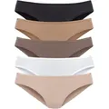 Produktbild: Jazz-Pants Slips VIVANCE, Damen, Gr. 32/34, bunt (beige, creme, taupe, schwarz, caramel), Single Jersey, Obermaterial: 95% Baumwolle, 5% Elasthan, unifarben, bequem, Unterhosen, aus elastischer Baumwoll-Qualität