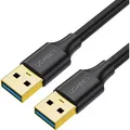 Produktbild: Kabel USB-A 3.0 / USB-A 3.0 (männlich), Ugreen 5 Gbps, 2 m, Schwarz